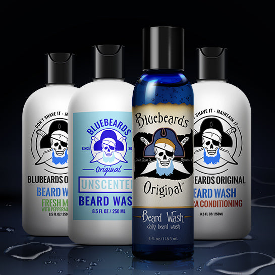Blueabeards beard wash product photos original fresh mint unscented