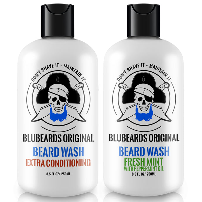 Beard Wash Duo: Fresh Mint and Extra Conditioning